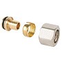 Евроконус латунный для PEX и МП-труб 16х2,0-1/2''обжимной c накидной гайкой MVI MC.410.04