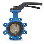 Затвор дисковый поворотный DN 250 PN 16 межфланцевый с резьбовыми проушинами диском из нержавеющей стали уплотнение-NBR ручной FAF 3661250