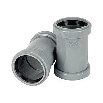 Муфта двухраструбная VALFEX DN -50 для внутренней канализации соединительная с перегородкой купить в Ярославле | "Проконсим"