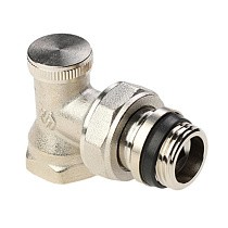 Клапан радиаторный настроечный DN 15 PN 10 угловой с уплотнением, под шестигранник MVI TR.111.04 купить в Ярославле | "Проконсим"