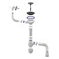 Сифон для мойки Unicorn В425P, 40х50 гибкий отвод, 3 1/2'' х40 чаша из нержавеющей стали, прямоугольный перелив купить в Ярославле | "Проконсим"
