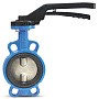 Затвор дисковый поворотный DN 125 PN 16 межфланцевый с чугунным диском уплотнение-Viton ручной FAF 3552125