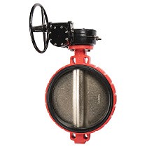 Затворы поворотные дисковые DN 300-600 PN 16 межфланцевые с чугунным диском с редуктором Рашворк 200 купить в Ярославле | "Проконсим"