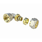 Угольник латунный для PEX труб 16-1/2'' PN 10 обжимной никелированный Valfex VF.352.N  купить в Ярославле | "Проконсим"