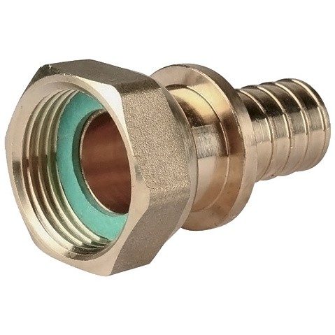 Муфта соединительная для PEX труб 16-1/2'' PN 10 с накидной гайкой под надвижную гильзу Hipex типS HFWS00038 купить в Ярославле | "Проконсим"