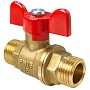 Кран латунный шаровой Valfex.219.LB1 11Б27фт1М DN 20 PN 40 штуцер-штуцер бабочка купить в Ярославле | "Проконсим"