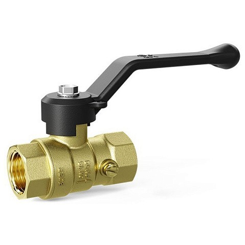 Кран латунный шаровой DN 15 PN 16 под манометр G1/2''хG1/2'' муфта-муфта рычаг LD Pride 44.341.15 купить в Ярославле | "Проконсим"