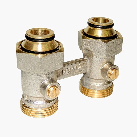Узел нижнего подключения Vekotrim DN 15 PN 10 прямой двухтрубный 20-3/4'' под евроконус, муфта купить в Ярославле | "Проконсим"