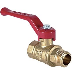  Латунный шаровой кран Ду50 Ру25 Valfex VF.215.LR1.200.DP 11Б27фт1М ВР-НР, проход , рычаг. (111201018) со склада Проконсим в Ярославле