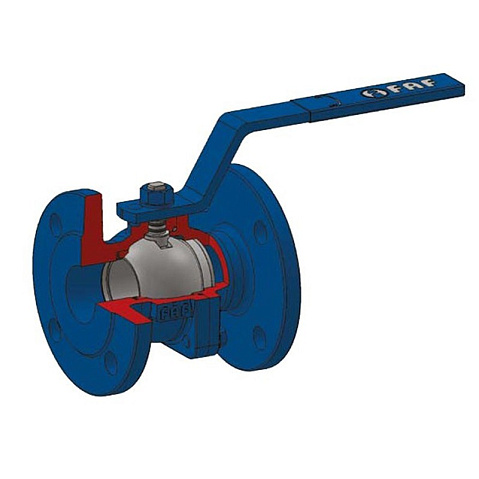 Кран шаровой DN 200 PN 16 чугунный 400мм уплотнение PTFE фланцевый FAF 1100200  купить в Ярославле | "Проконсим"