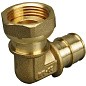 Угольник латунный для PEX труб 16-1/2'' PN 10 OP под надвижную гильзу с накидной гайкой ONE PLUS купить в Ярославле | "Проконсим"