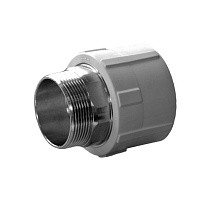 Муфта комбинированная ПП 50-1 1/2'' PN 25 под ключ с наружной резьбой белая купить в Ярославле | "Проконсим"