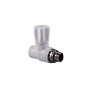 Вентиль для радиатора ПП 25-3/4'' PN 25 прямой с американкой белый РТП 10535
