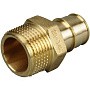 Муфты латунные для PEX труб DN 16-50 PN 10 под надвижную гильзу OP с наружной резьбой ONE PLUS купить в Ярославле | "Проконсим"