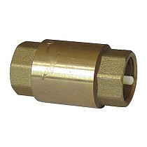 Клапан латунный обратный пружинный DN 50 PN 10 муфтовый пластиковый шток купить в Ярославле | "Проконсим"