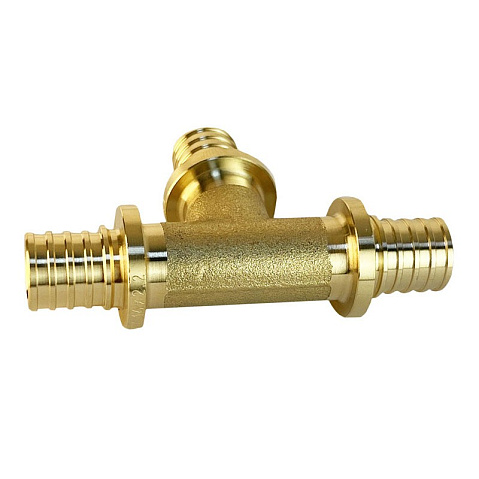 Тройники латунные для PEX труб DN 16-20 PN 16 под надвижную гильзу переходные Valfex VF.431.AF купить в Ярославле | "Проконсим"