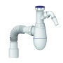 Сифон для мойки Unicorn В520V, 40х50 гибкий отвод, 1 1/2'' х40 с отводом для стиральной машины преходник 40х32 купить в Ярославле | "Проконсим"