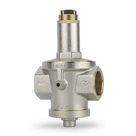 Регулятор давления VARMEGA VM128 DN 40 PN25 мембранный под манометр 13,1kv G-1 1/2'' никелированный купить в Ярославле | "Проконсим"