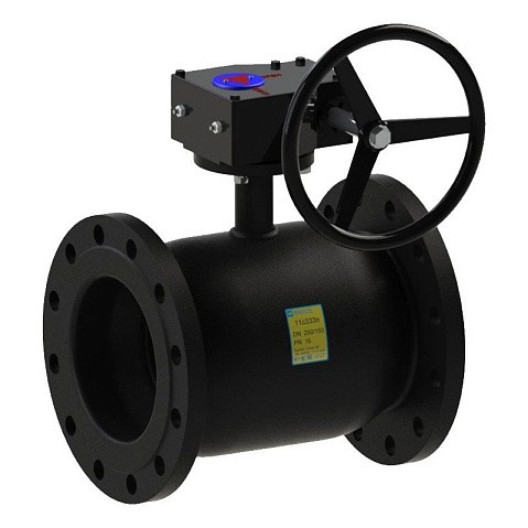 Кран стальной шаровой BREEZE 11с333п, DN 250 PN 16, 650мм, стандартнопроходной, фланцевый с редуктором купить в Ярославле | "Проконсим"