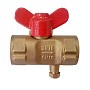 Кран латунный шаровой 11Б27п(М)1 DN 15 PN 16 трёхходовой под манометр G1/2"-М20х1,5 муфта-муфта бабочка Пензапромарматура купить в Ярославле | "Проконсим"