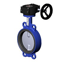 Затворы поворотные дисковые DN 150-500 PN 10-16 межфланцевые диск из нержавеющей стали с редуктором Tecofi VPI4449 купить в Ярославле | "Проконсим"