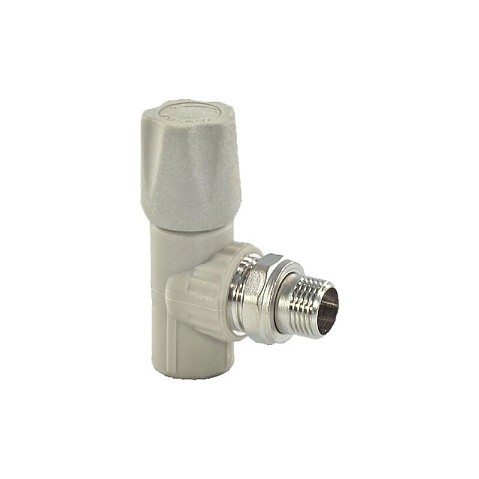 Вентиль для радиатора угловой VALFEX 25 PN 25 G-3/4'' серый купить в Ярославле | "Проконсим"