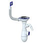 Сифон для мойки Unicorn В430V, без отвода, 3 1/2'' х40 с отводом для стиральной машины, прямоугольный перелив купить в Ярославле | "Проконсим"