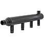 Коллектор распределительный стальной DN50 PN16 вход 40-20 12 выходов НР 3/4'' выход под кран Маевского и импульсную трубку, левосторонний PLP купить в Ярославле | "Проконсим"