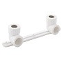 Угольник установочный двойной ПП 20-1/2'' PN 25 с внутренней резьбой белый РТП 10701 купить в Ярославле | "Проконсим"