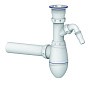 Сифон для мойки Unicorn В310V, 40х40 прямой отвод, 1 1/2'' х40 чаша из нержавеющей стали с отводом для стиральной машины купить в Ярославле | "Проконсим"