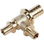 Тройники латунные под надвижную гильзу PEX-PEX DN 16-32 переходные Hipex купить в Ярославле | "Проконсим"