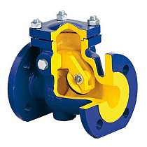 Клапаны обратные поворотные DN 40-200 PN 16 чугунные фланцевые Zetkama zCHE.302A купить в Ярославле | "Проконсим"