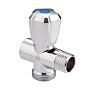 Вентиль латунный проходной MVI BV.461 DN 15 +отверстие 20 PN 10 хромированный муфта-штуцер маховик купить в Ярославле | "Проконсим"