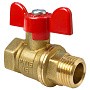 Кран латунный шаровой Valfex.218.LB1 11Б27фт1М DN 15 PN 40 муфта-штуцер бабочка купить в Ярославле | "Проконсим"