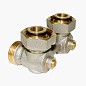 Узел нижнего подключения Vekotrim DN 15 PN 10 угловой двухтрубный 20-3/4'' под евроконус, муфта купить в Ярославле | "Проконсим"