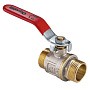Кран латунный шаровой MVI AquaHit BV.316.04 DN 20 PN 25 рычаг штуцер-штуцер полнопроходной никелированный купить в Ярославле | "Проконсим"