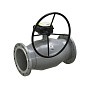 Кран стальной шаровой цельносварной LD Regula, DN 125 PN 16, 350мм, стандартнопроходной, фланцевый с редуктором