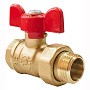 Краны латунные шаровые 11Б27фт1М DN 15-20 PN 25 бабочка американка Valfex Optima.227.LOB1 купить в Ярославле | "Проконсим"