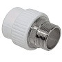 Муфта комбинированная ПП 110-4'' PN 25 под ключ с наружной резьбой белая VALFEX  купить в Ярославле | "Проконсим"