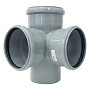 Крестовина ПП для канализации двухплоскостная DN 110-110 90гр.отводы 110 универсальные с уплотнительным кольцом РТП купить в Ярославле | "Проконсим"