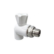 Краны шаровые ПП DN 20-25 PN 25 для радиатора угловые белые Valfex купить в Ярославле | "Проконсим"