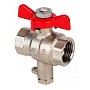 Краны латунные шаровые MVI BV.649 DN 15 PN 25 никелированные под термодатчик муфта-муфта бабочка купить в Ярославле | "Проконсим"