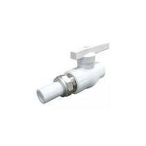 Краны шаровые ПП DN 20-32 PN 25 с односторонним разъемным соединением белые Valfex купить в Ярославле | "Проконсим"