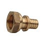Муфта латунная для PEX труб 16-1/2'' PN 16 под надвижную гильзу с накидной гайкой РосТурПласт купить в Ярославле | "Проконсим"