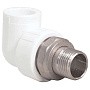 Угольник для радиатора ПП 20-1/2'' PN 25 с американкой белый РТП 14625 купить в Ярославле | "Проконсим"