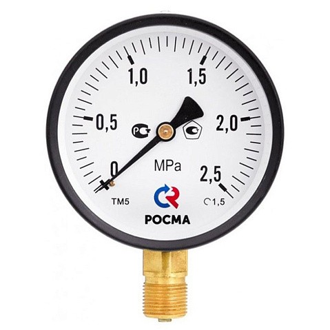 Манометр общетехнический Росма ТМ-510Р.00, до 0,16МПа M20x1,5, 100мм, радиальное присоединение, класс точности 1.5, IP54 купить в Ярославле | "Проконсим" Манометр общетехнический Росма ТМ-510Р.00, до 0,16МПа M20x1,5, 100мм, радиальное присоединение, класс точности 1.5, IP54 купить в Ярославле | "Проконсим"