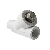 Фильтры сетчатые ПП 45гр. DN 20-40 PN 25 муфта-штуцер белые Pro Aqua купить в Ярославле | "Проконсим"