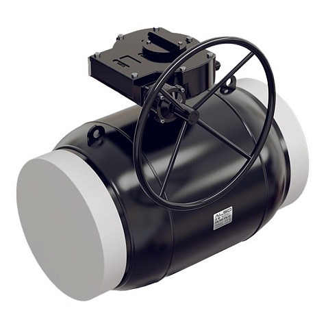 Кран стальной шаровой цельносварной ALSO КШ.П, DN 500 PN 25, 970мм, стандартнопроходной, приварной с редуктором купить в Ярославле | "Проконсим"