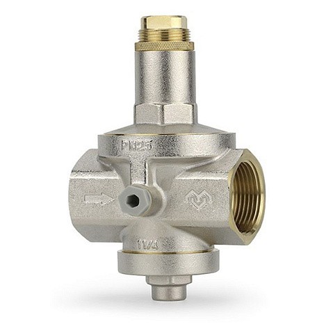 Регулятор давления VARMEGA VM128 DN 32 PN25 мембранный под манометр 7,2kv G-1 1/4'' никелированный купить в Ярославле | "Проконсим"