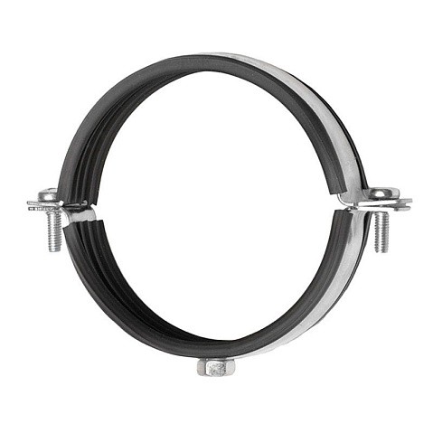 Хомут стальной оцинкованный 2 1/2'' (74-80) М8 без крепежа купить в Ярославле | "Проконсим"